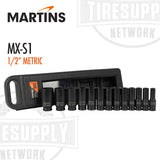 Martins | Impulse 1/2″ Drive 13-Piece Metric Impact Socket Set (MX-S1)