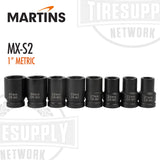 Martins | Impulse 1″ Drive 8-Piece Metric Impact Socket Set (MX-S2)
