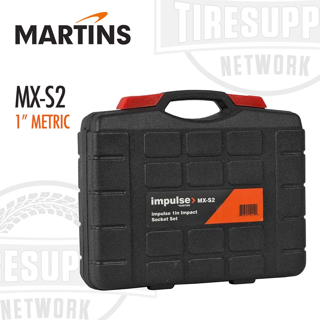 Martins MX-S2 | 1″ Drive 8-Piece Impulse Impact Socket Set