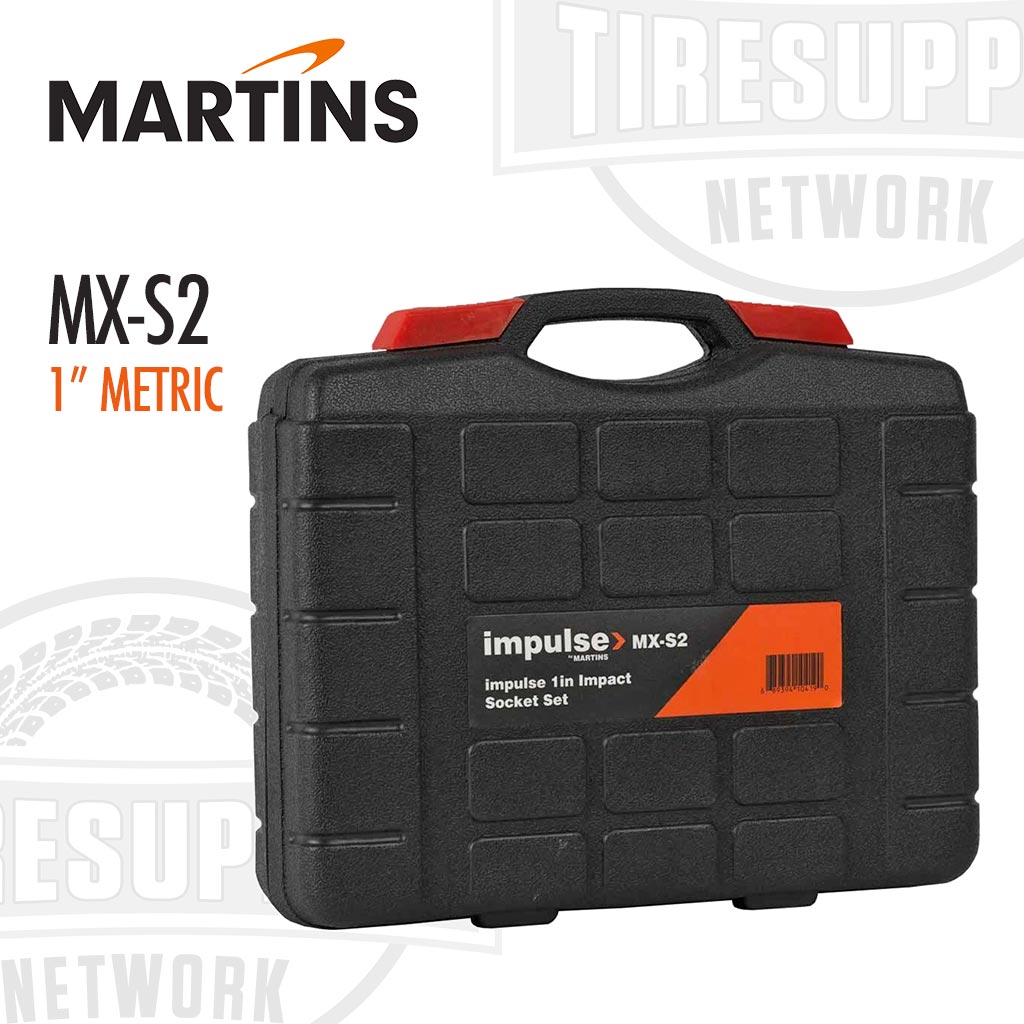 Martins | Impulse 1″ Drive 8-Piece Metric Impact Socket Set (MX-S2)