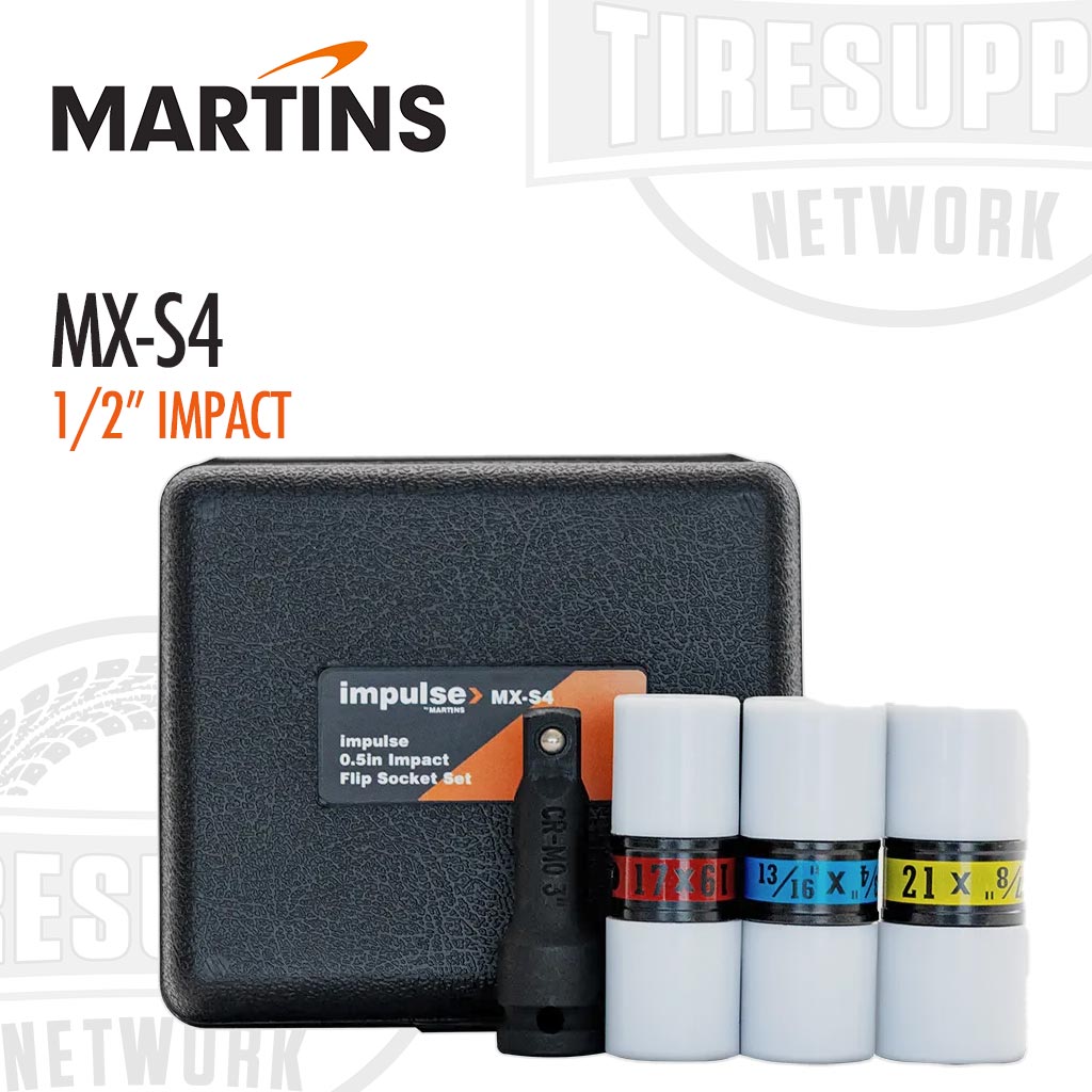 Martins | Impulse 1/2″ Drive 3-Piece Impact Wrench Flip Sockets (MX-S4)