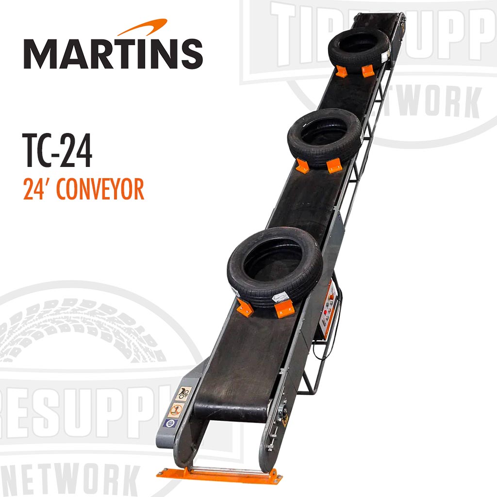 Martins | Floor-to-Floor 24′ Tire Conveyor (TC-24)