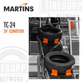 Martins | Floor-to-Floor 24′ Tire Conveyor (TC-24)