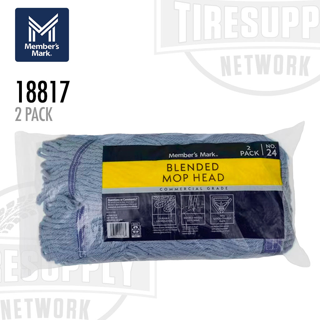 Member's Mark 18817 | #24 Cotton Wet Mop Refills - 2 Pack