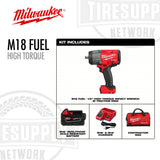 Milwaukee | M18 FUEL 1/2" High Torque Impact Wrench w/Friction Ring Kit (MLW2967-21B)