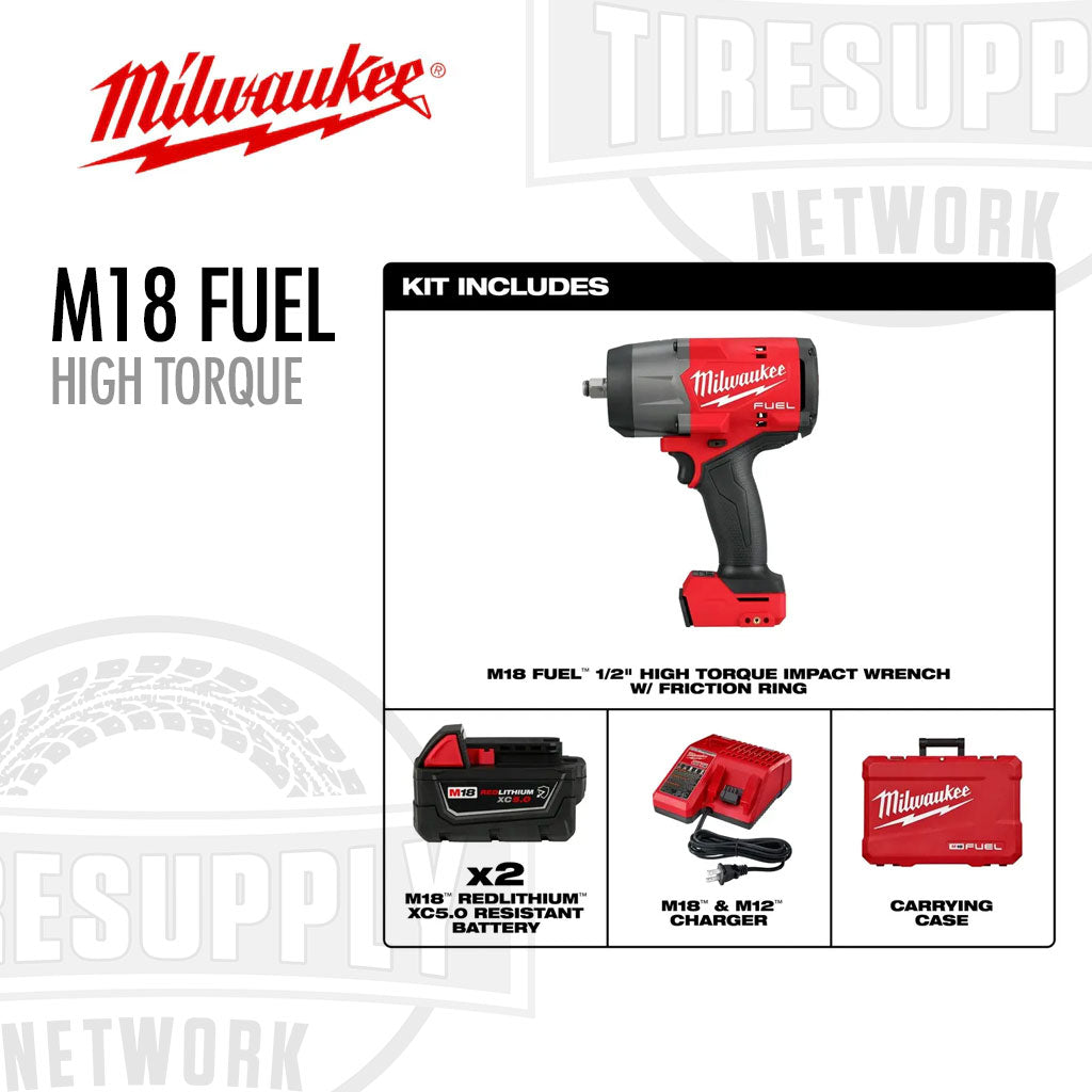 Milwaukee | M18 FUEL 1/2" High Torque Impact Wrench w/Friction Ring Kit (MLW2967-22)