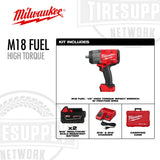 Milwaukee | M18 FUEL 1/2" High Torque Impact Wrench w/Friction Ring Kit (MLW2967-22)