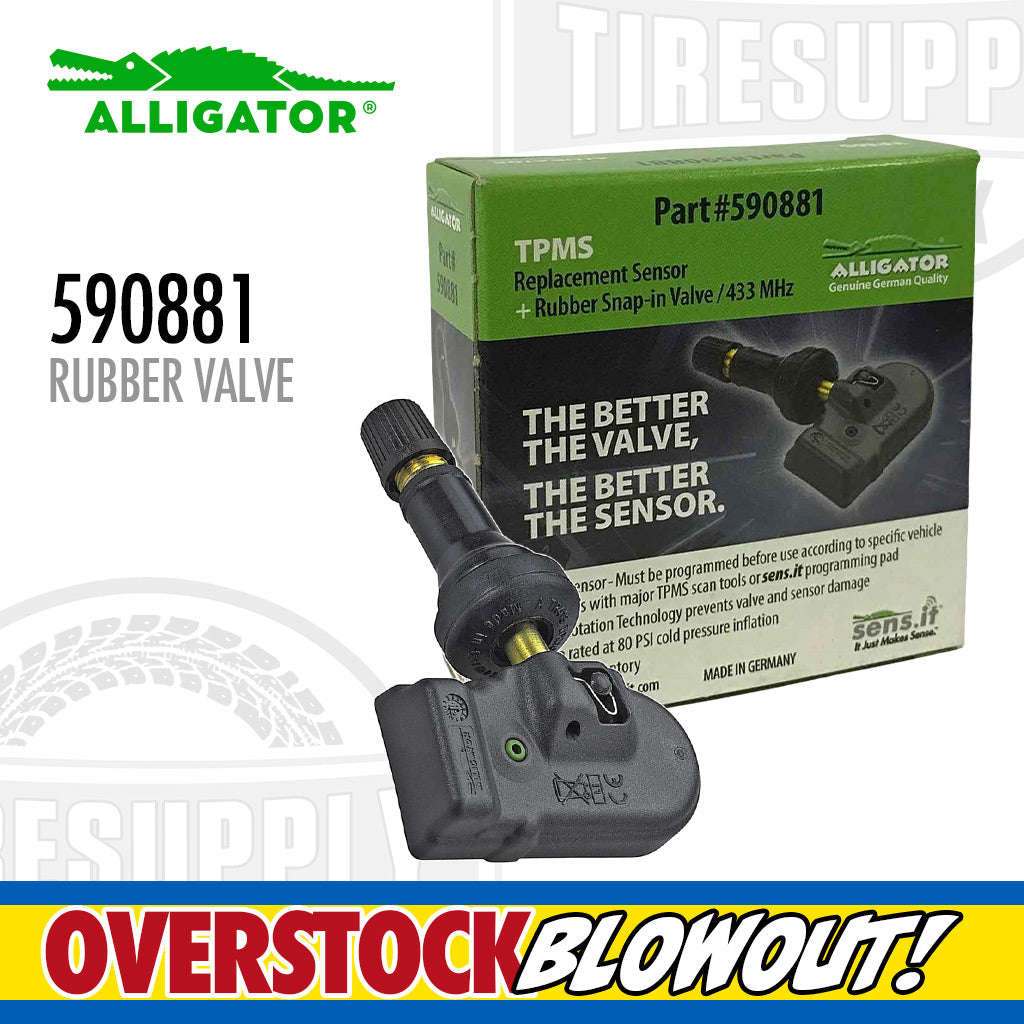 Alligator | Sens.it RS4 433MHz TPMS Sensor with Rubber Snap-In