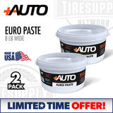 +AUTO PA-EP8W | 2-Pack Euro Paste - Universal Tire Mounting Lube - 8lb Wide Bucket