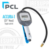 PCL | Accura-1 Digital Tire Inflator Gauge with 21″ Hose & Single Lock-On Chuck (DAC1A081N)