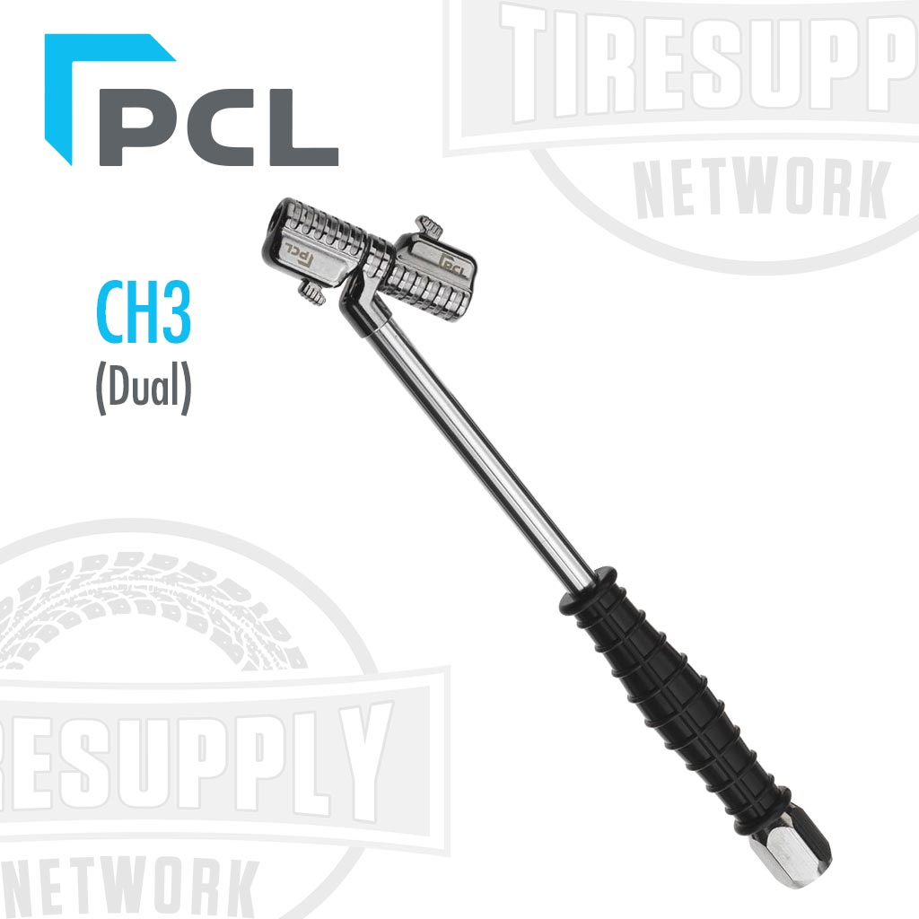 PCL | Pro-Connect Premium Tire Swivel Angled Dual Clip On Chuck 1/4&quot; RP Inlet (CH3A01)