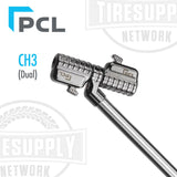 PCL | Pro-Connect Premium Tire Swivel Angled Dual Clip On Chuck 1/4" RP Inlet (CH3A01)