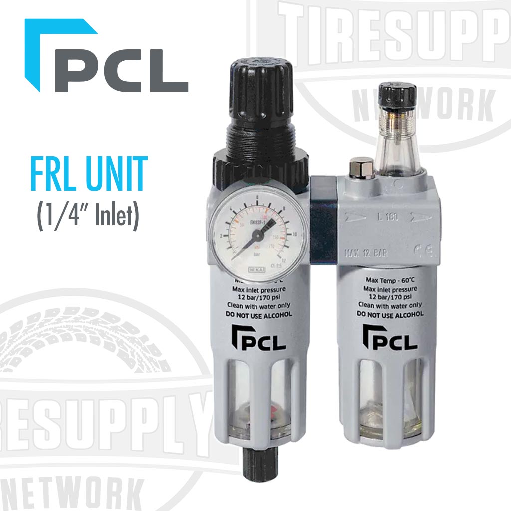 PCL | FRL Unit Filter-Regulator-Lubricator 1/4″ NPT (ATCFRL6)