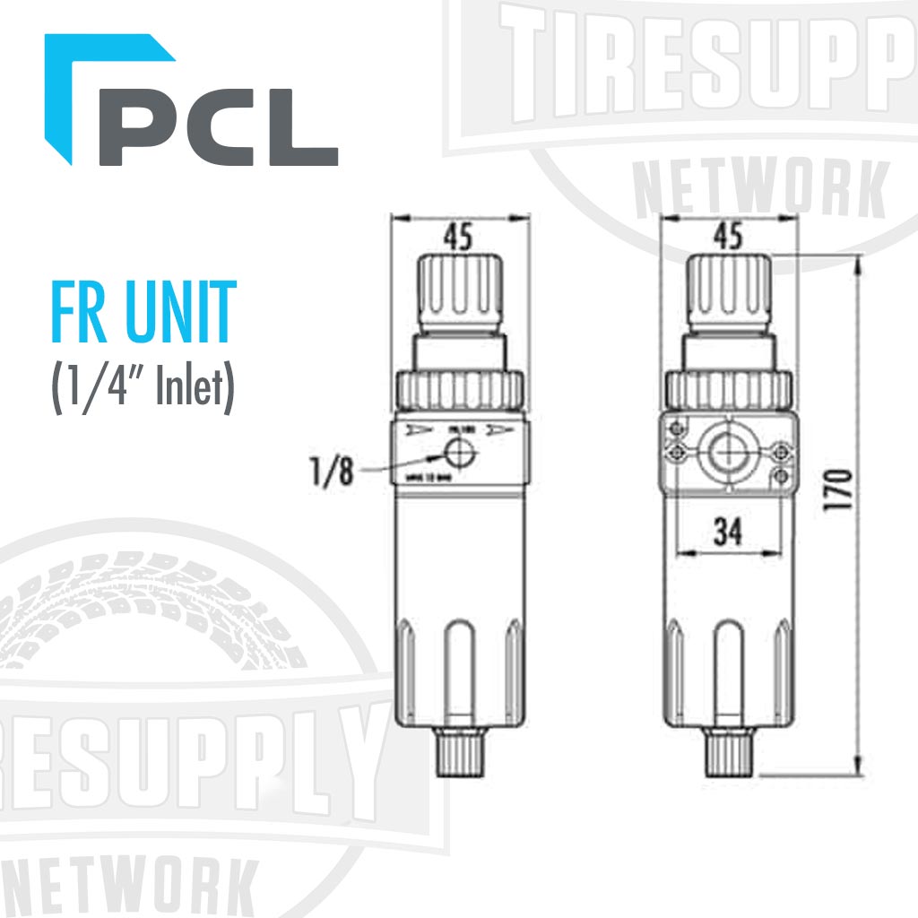 PCL | FR Unit Filter-Regulator 1/4″ NPT (ATC6)