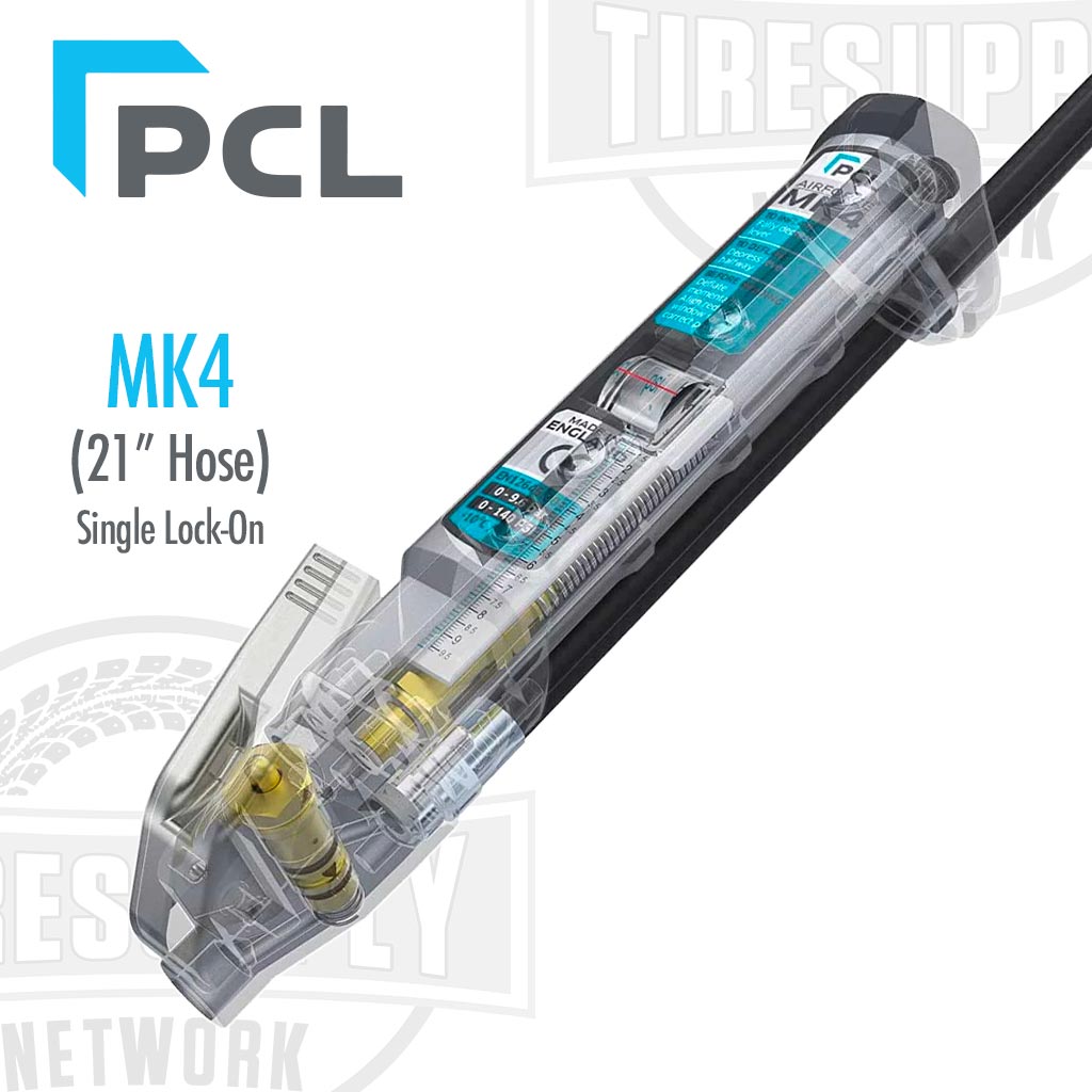 PCL | Airforce MK4 Truck Tire Inflator Gauge with 21″ Hose & Single Lock-On Chuck (AFG5A091)