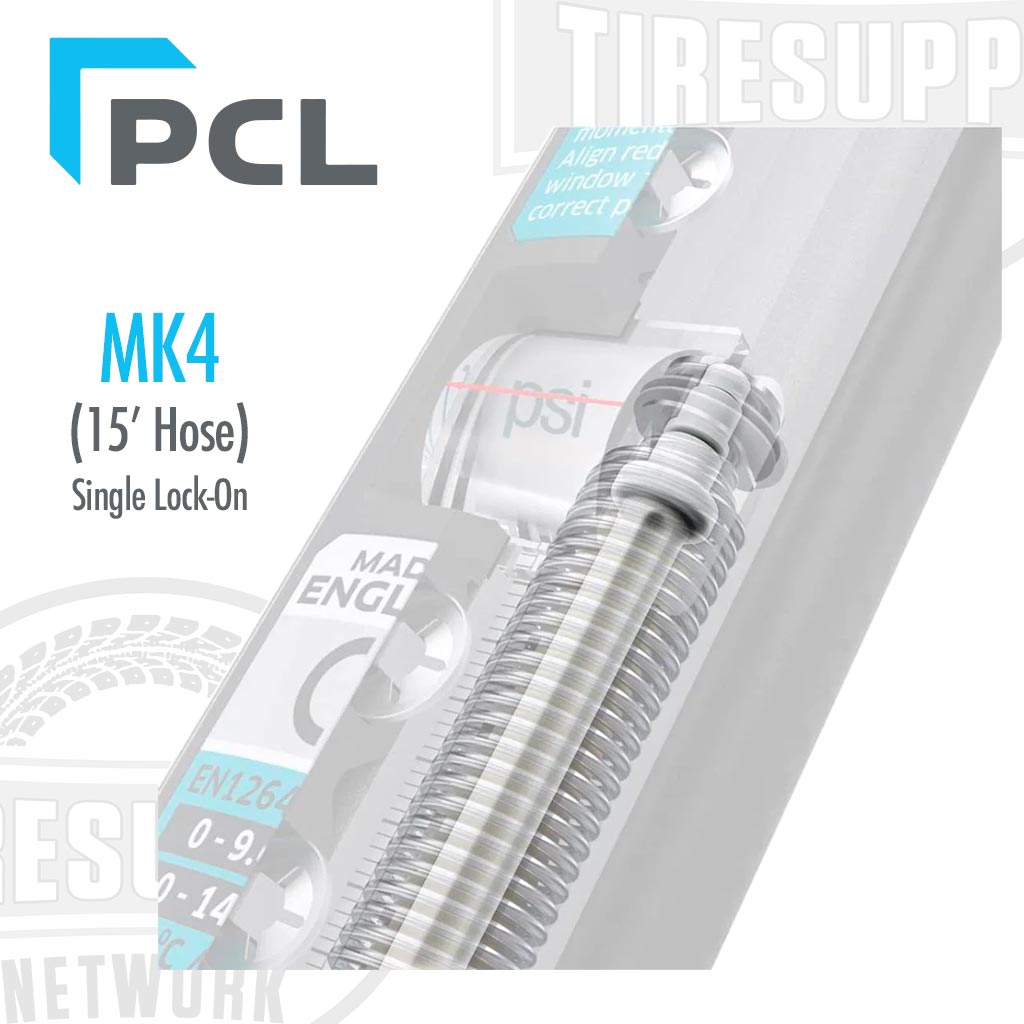 PCL | Airforce MK4 Truck Tire Inflator Gauge with 15′ Hose & Single Lock-On Chuck (AFG5A093)