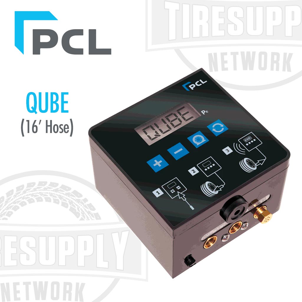 PCL | Accura QUBE 4 Mini Automatic Tire Inflation System with 16′ Hose & Single Lock-On Air Chuck (QUBE4)