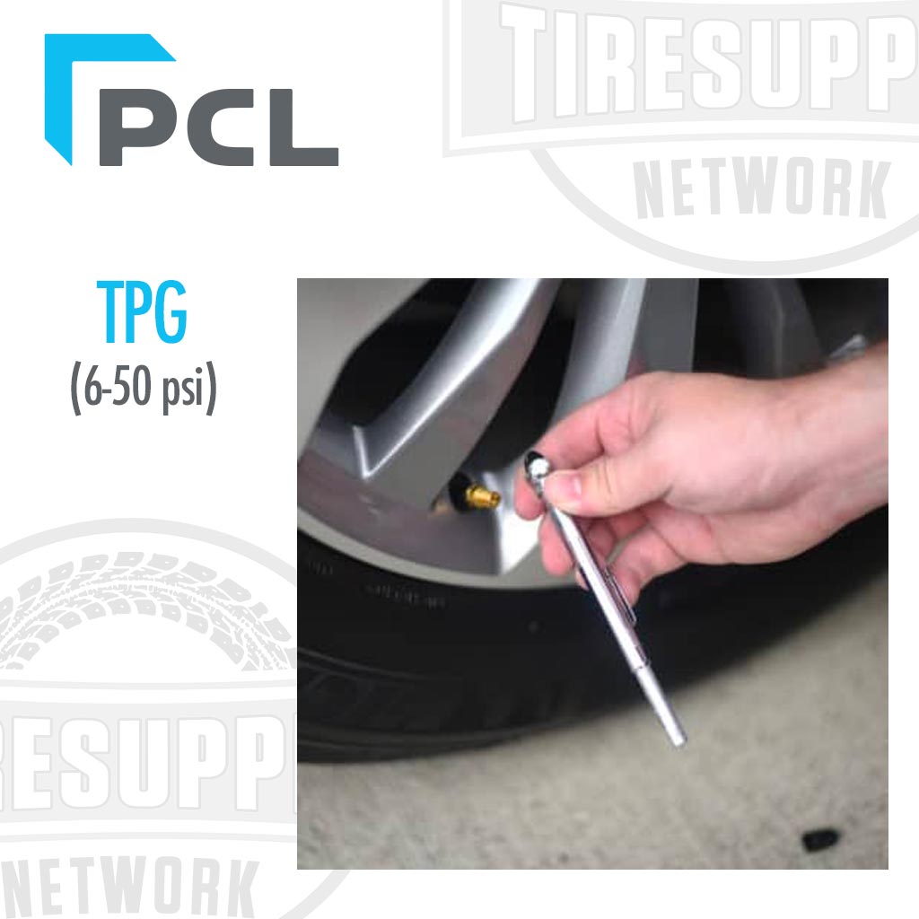 PCL | Pocket Tire Pressure Gauge with Angled Head 6-50 psi (TPG1H17)