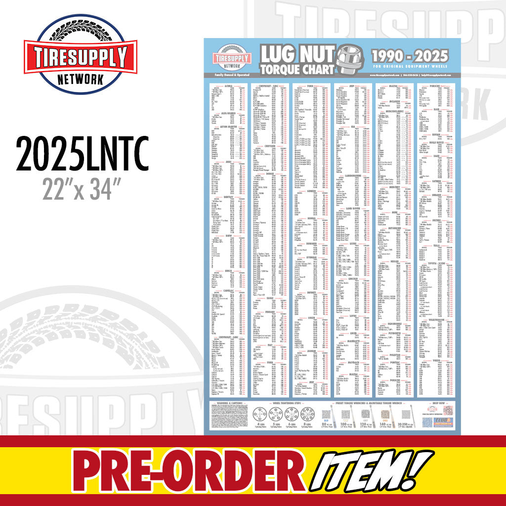 Lug Nut Torque Chart (LNTC-2*TSN)