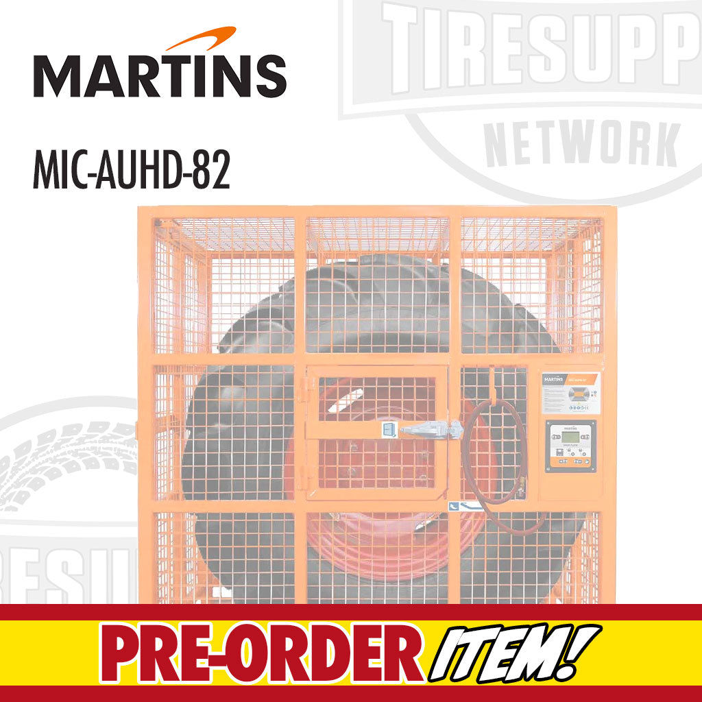Martins | Automatic Heavy Duty Earthmover &amp; OTR Tire Inflation Cage 82″ (MIC-AUHD-82)