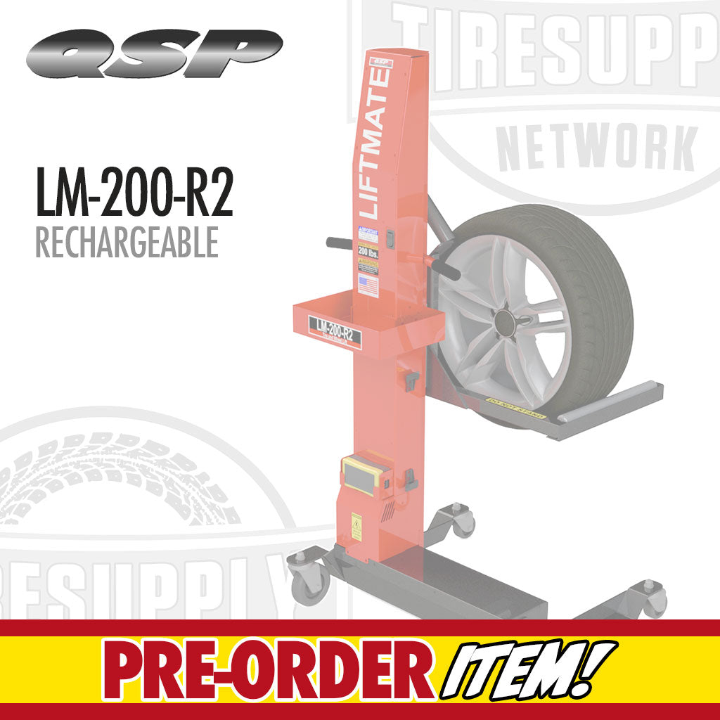 QSP LM-200-R2 | LiftMate Wheel Lift - Rechargeable Battery Operated - 200 lb Capacity