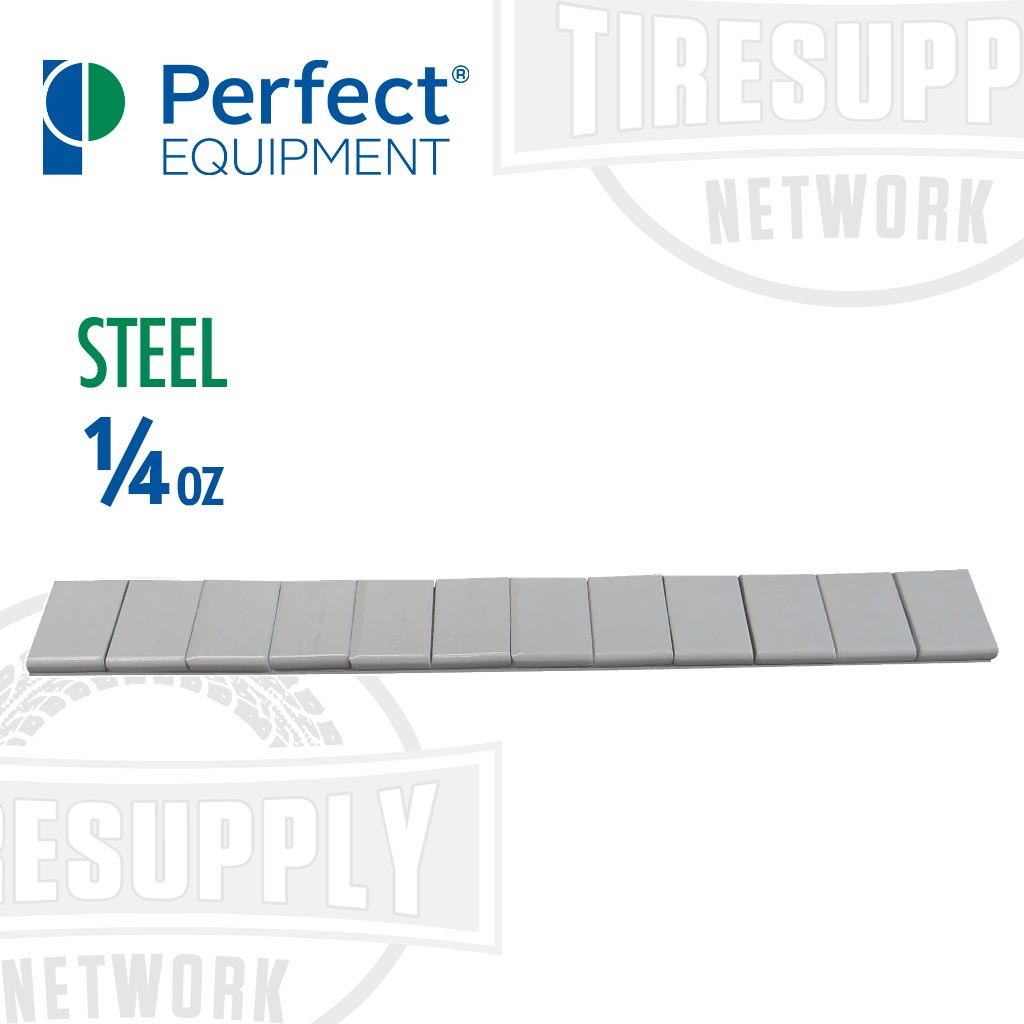 Perfect Equipment | Steel 1/4 oz Low Profile Stick-On Adhesive Tape Wheel Weight (200576FE)