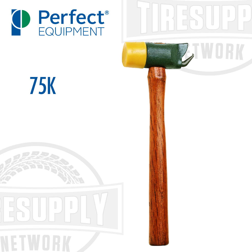 Perfect Equipment | 75K Alloy Soft-Head Wheel Weight Hammer with Clip Claw (SN75K)