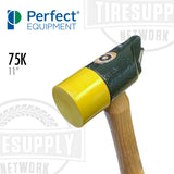 Perfect Equipment SN75K | 75K Alloy Soft-Head Wheel Weight Hammer with Clip Claw