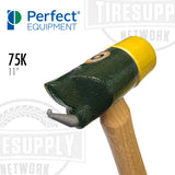 Perfect Equipment SN75K | 75K Alloy Soft-Head Wheel Weight Hammer with Clip Claw