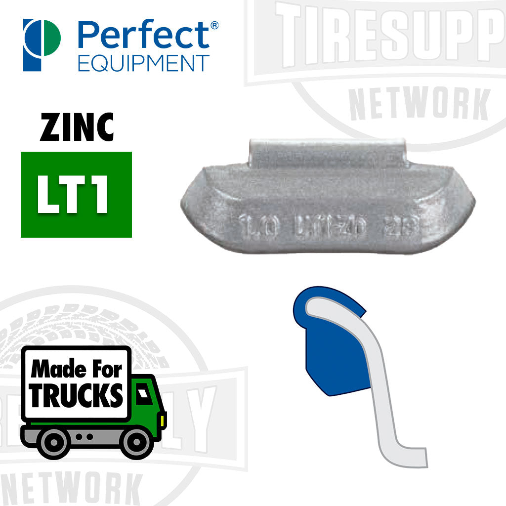 Perfect Equipment | LT1-Style Heavy Duty Uncoated Zinc Clip-On Wheel Weights - Choose Size