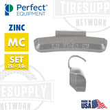 Perfect Equipment | Hofmann Power Weight (MC-Style) Coated Zinc Clip-On Wheel Weights - Choose Size