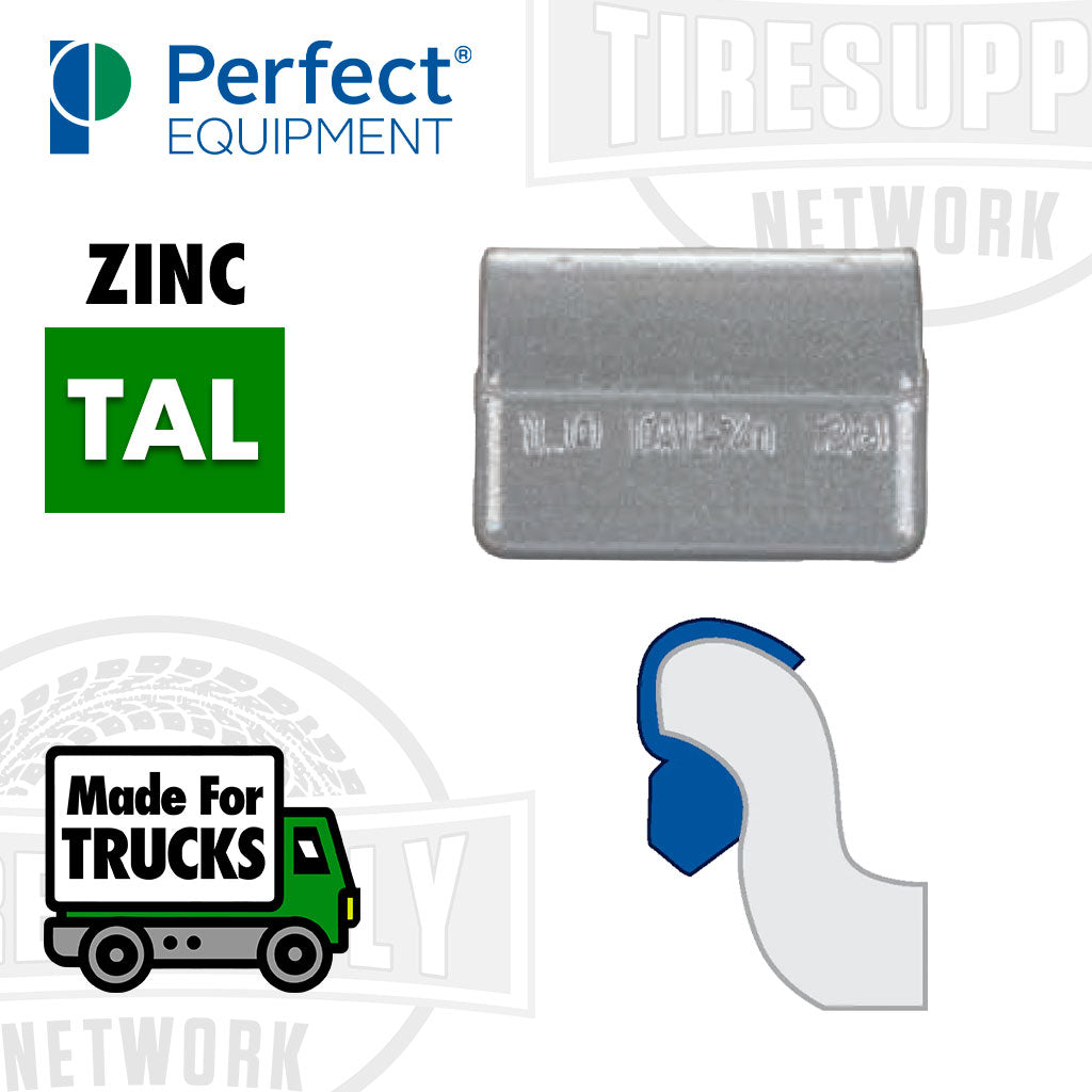 Perfect Equipment | TAL-Style Heavy Duty Coated Zinc Clip-On Wheel Weights - Choose Size