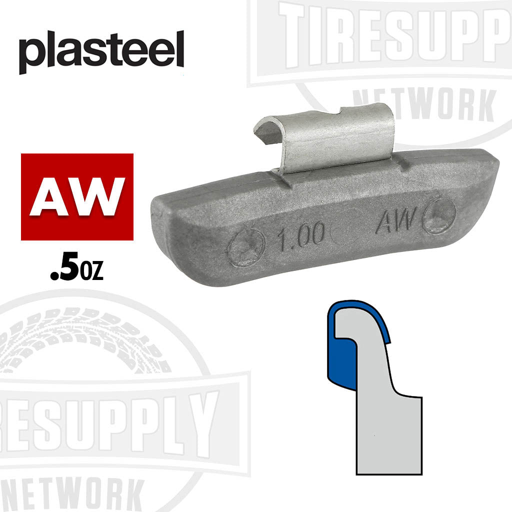Plasteel | AW-Style Plastic over Steel Clip-On Wheel Weights - Choose Size or Bulk Set (AWPS-*)