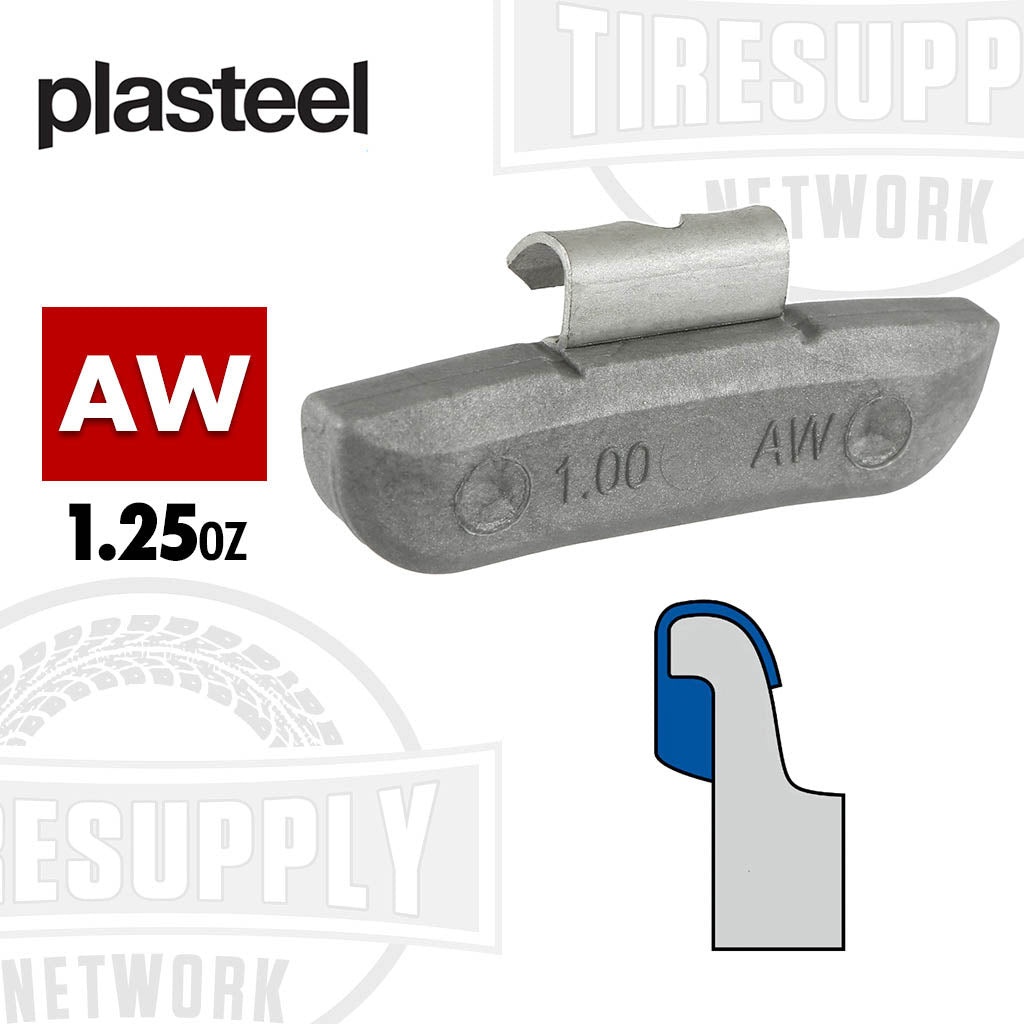 Plasteel | AW-Style Plastic over Steel Clip-On Wheel Weights - Choose Size or Bulk Set (AWPS-*)