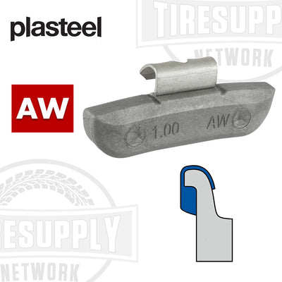 Plasteel AW-Style | Plastic over Steel Clip-On Wheel Weights - Choose Size or Bulk Set