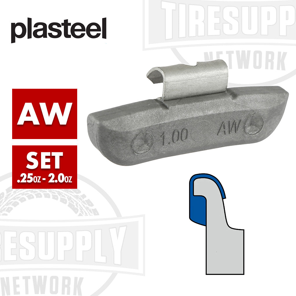 Plasteel | AW-Style Plastic over Steel Clip-On Wheel Weights - Choose Size or Bulk Set (AWPS-*)