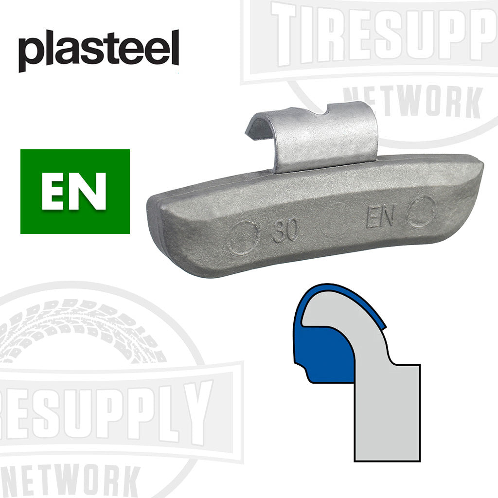 Plasteel | EN-Style Plastic over Steel Clip-On Wheel Weights - Choose Size or Bulk Set (ENPS-*)