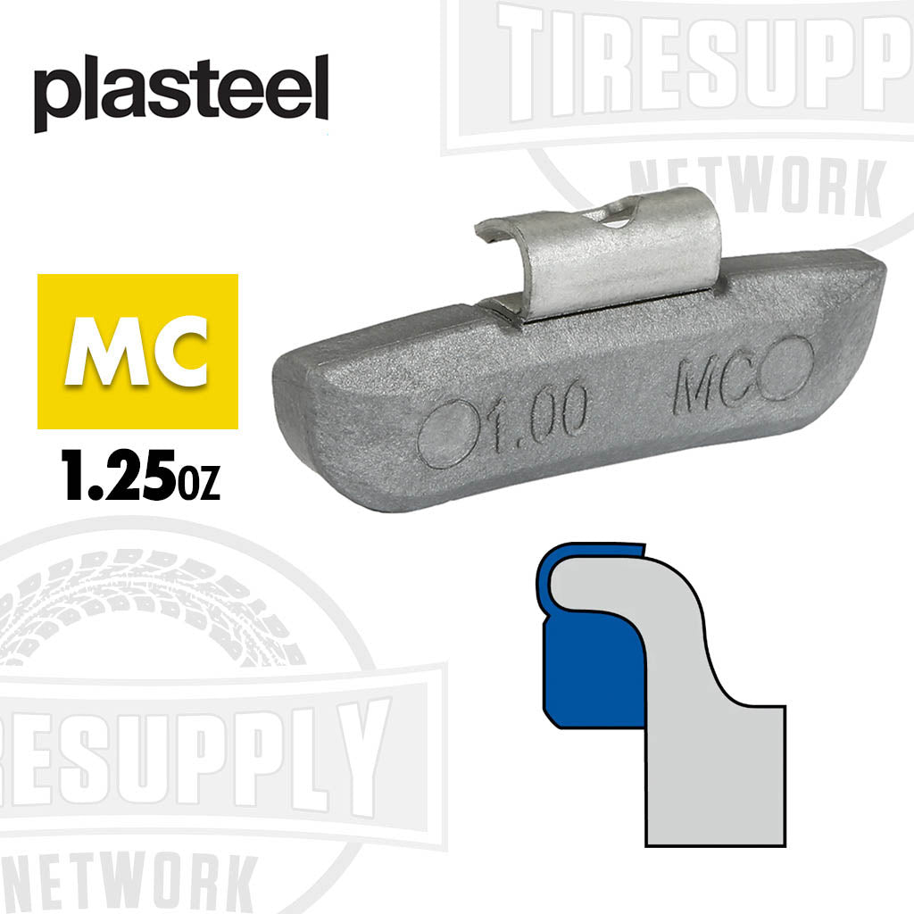 Plasteel | MC-Style Plastic over Steel Clip-On Wheel Weights - Choose Size or Bulk Set (MCPS-*)