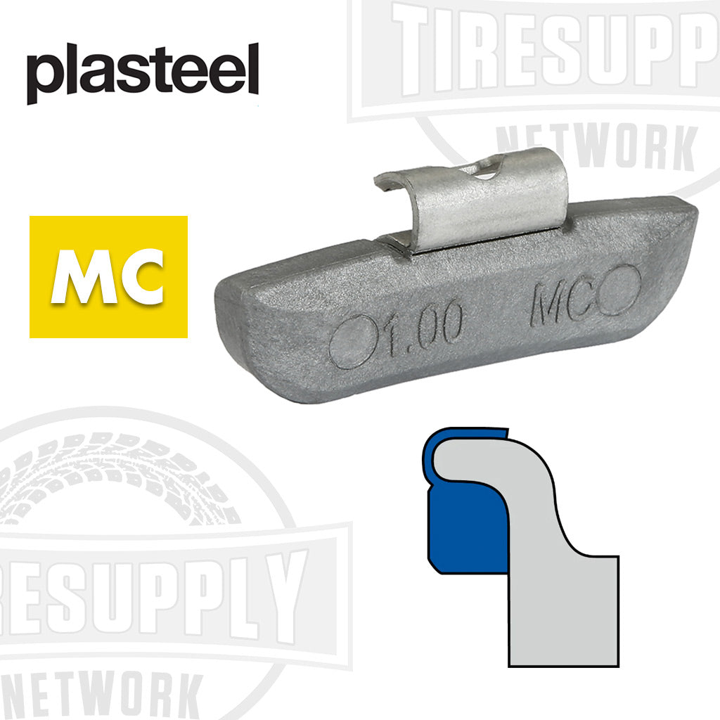 Plasteel | MC-Style Plastic over Steel Clip-On Wheel Weights - Choose Size or Bulk Set (MCPS-*)