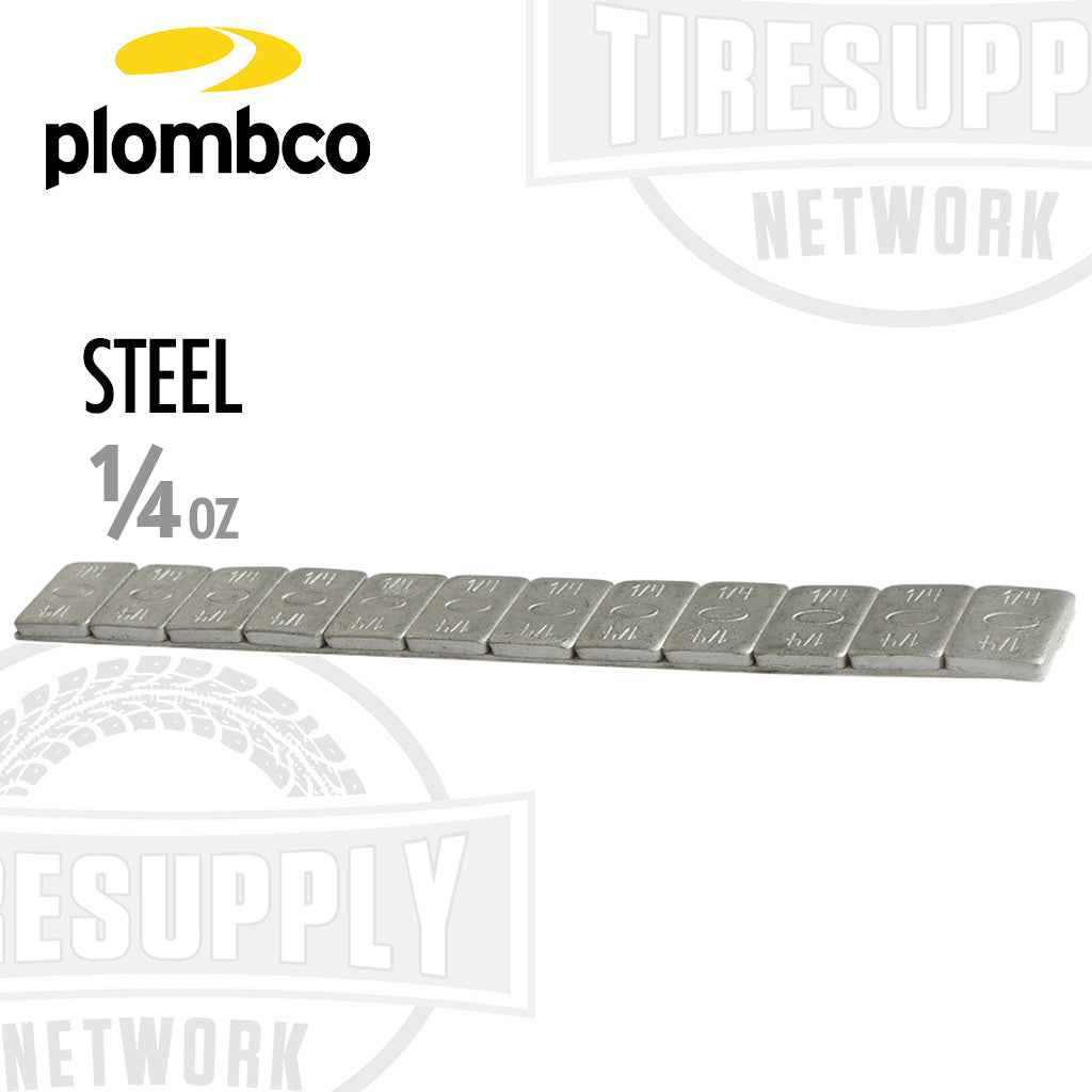 Plombco | StickPro Steel 1/4 oz Stick-On Adhesive Tape Wheel Weight (312FE-52)