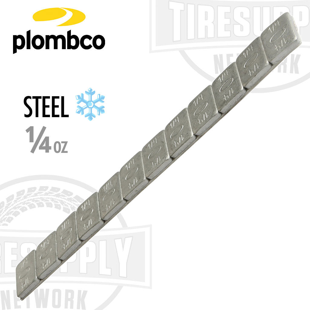 Plombco | StickPro Steel 1/4 oz Stick-On Adhesive Tape Wheel Weight (312FE-52)