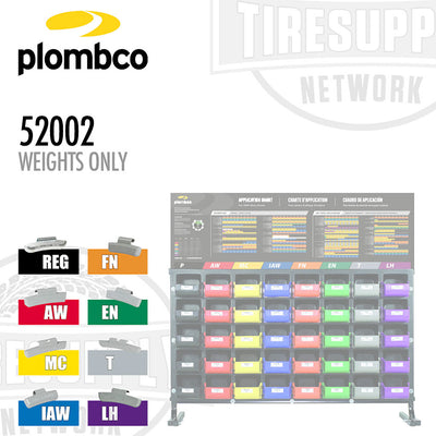 Plombco 52002 Weights Only: REG, FN, AW, EN, MC, T, IAW, LH