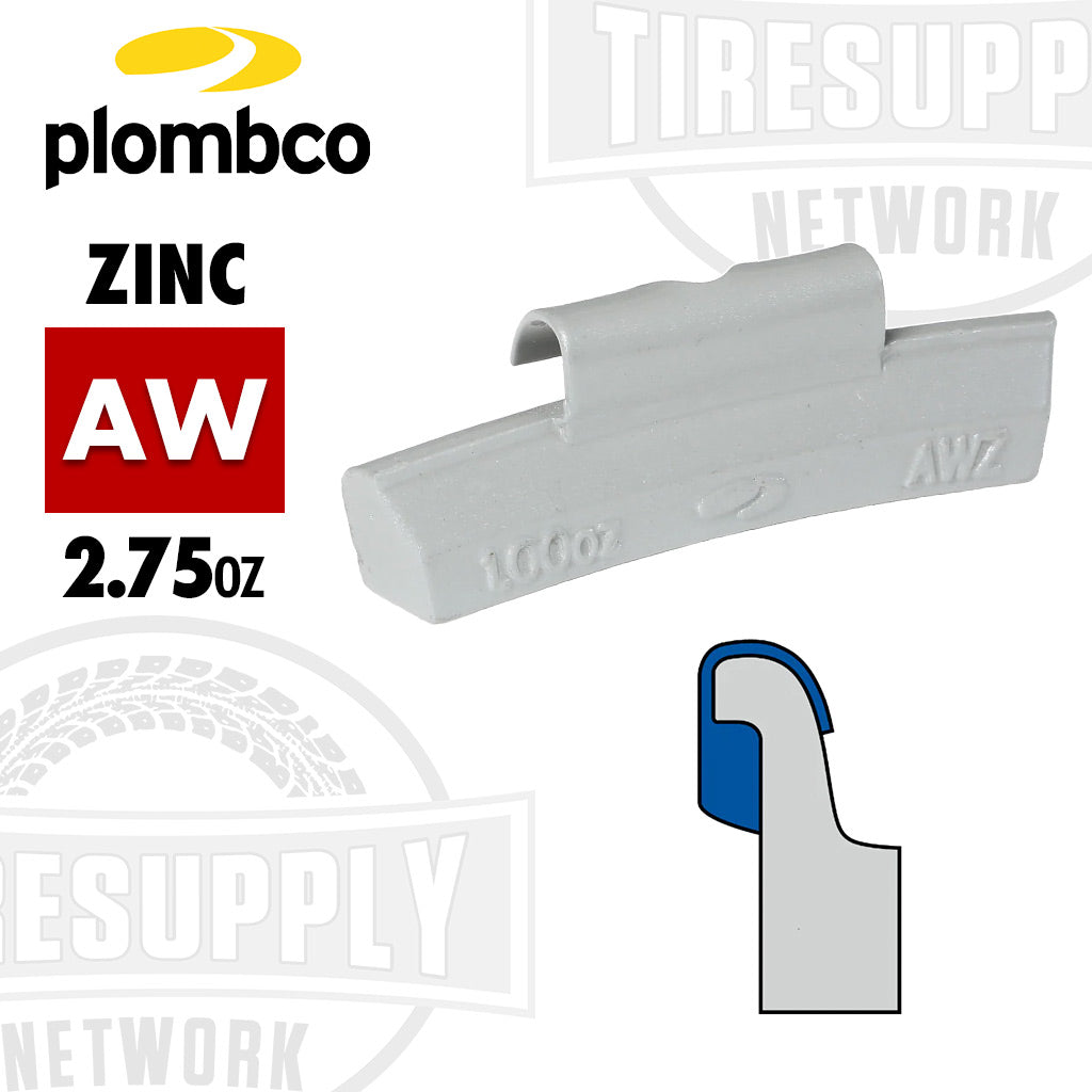 Plombco | AW-Style Coated Zinc Clip-On Wheel Weights - Choose Size or Bulk Set
