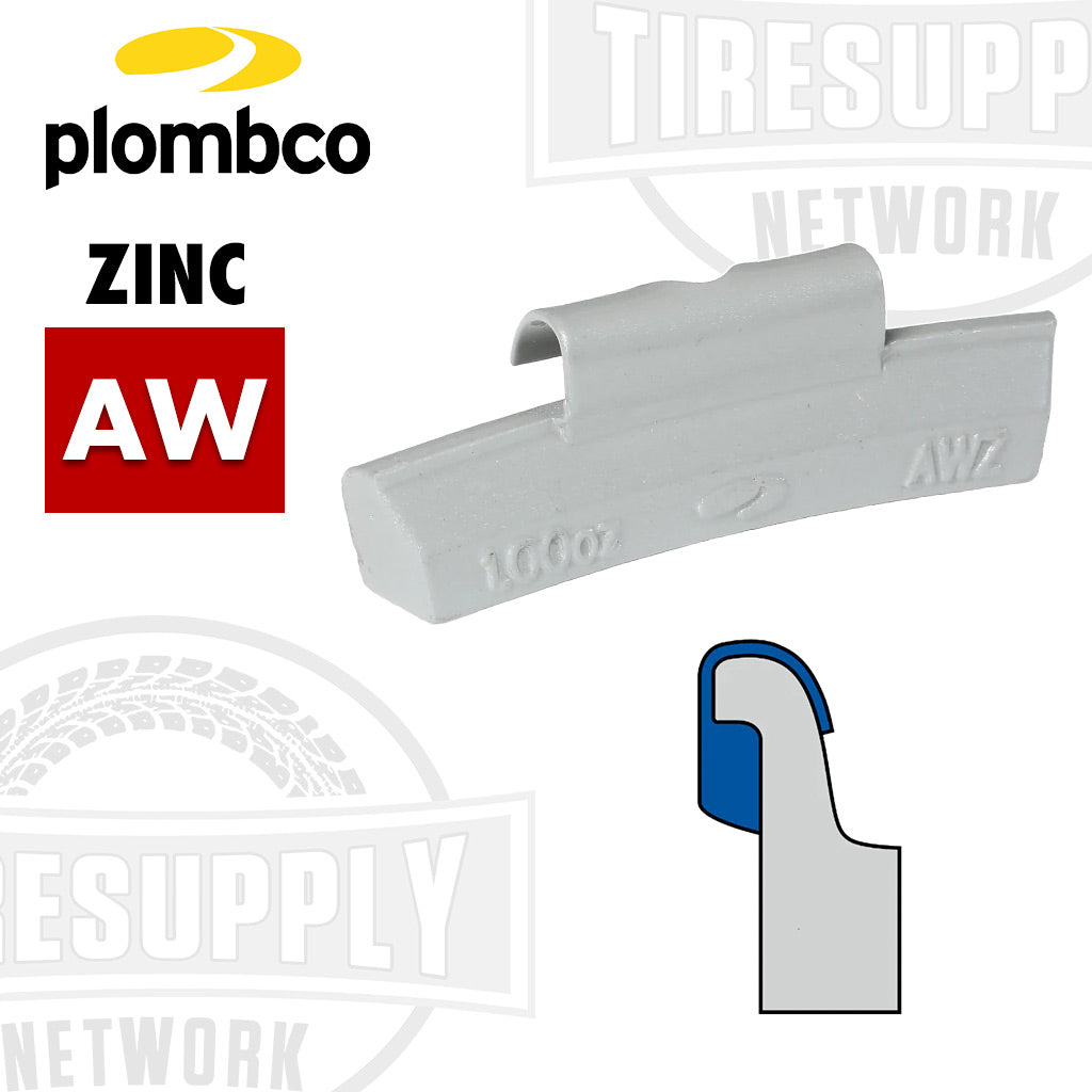 Plombco | AW-Style Coated Zinc Clip-On Wheel Weights - Choose Size or Bulk Set