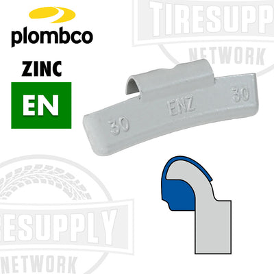 Plombco Zinc ENZC clip on wheel weight