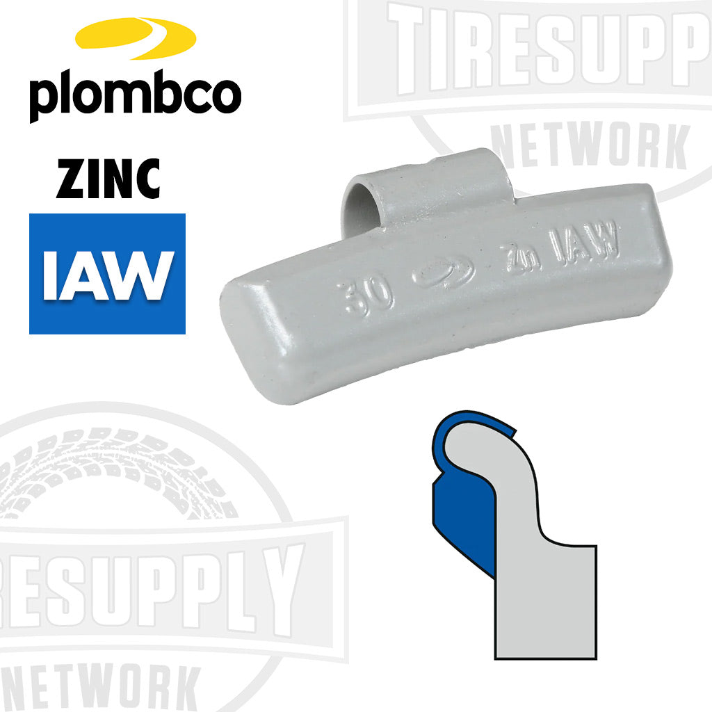 Plombco | IAW-Style Coated Zinc Clip-On Wheel Weights - Choose Size or Bulk Set