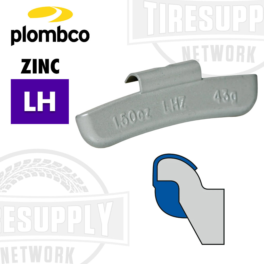 Plombco | LH-Style Coated Zinc Clip-On Wheel Weights - Choose Size or Bulk Set