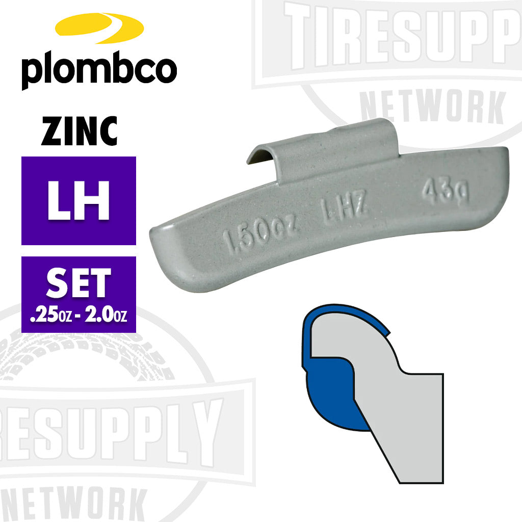 Plombco | LH-Style Coated Zinc Clip-On Wheel Weights - Choose Size or Bulk Set