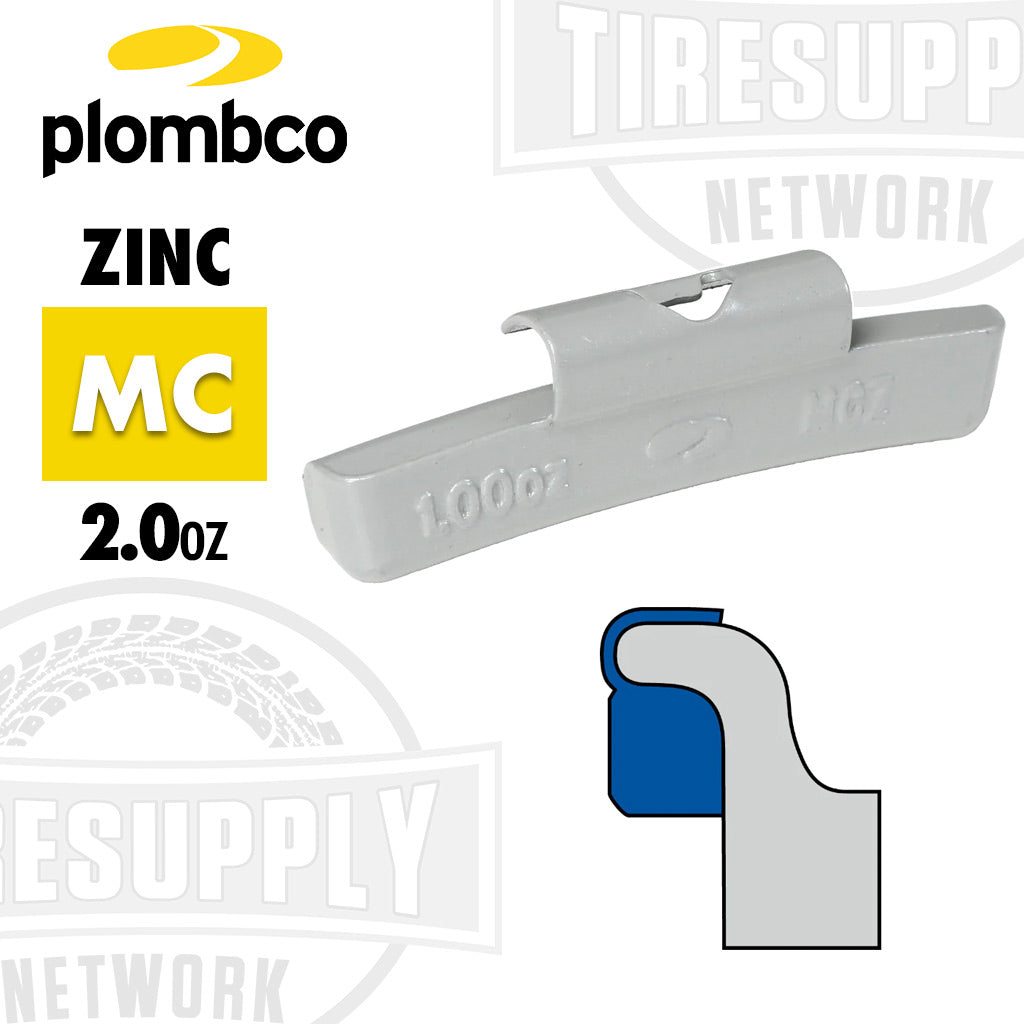Plombco | MC-Style Coated Zinc Clip-On Wheel Weights - Choose Size or Bulk Set