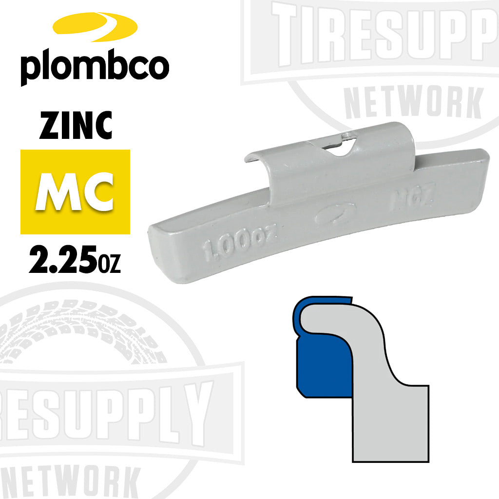 Plombco | MC-Style Coated Zinc Clip-On Wheel Weights - Choose Size or Bulk Set